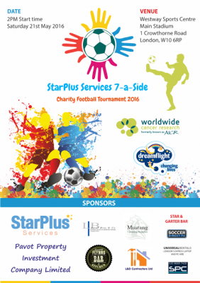 StarPlus Services Charity Tournament 2016 Flyer